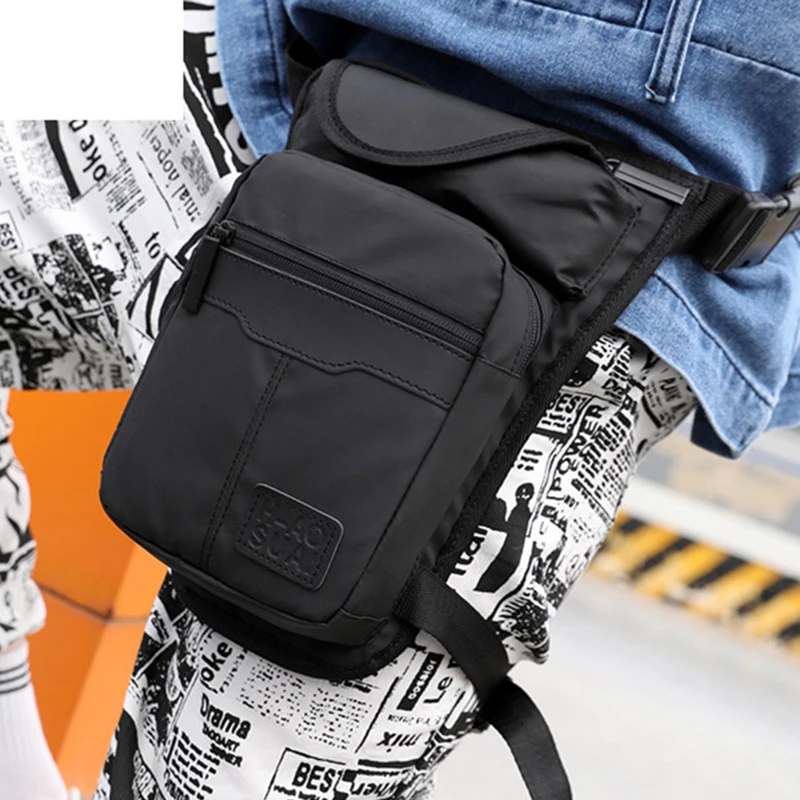 高品質ナイロン男性ドロップレッグバッグファニーパックオートバ - Motorcycle Gear Backpack のレビューと価格