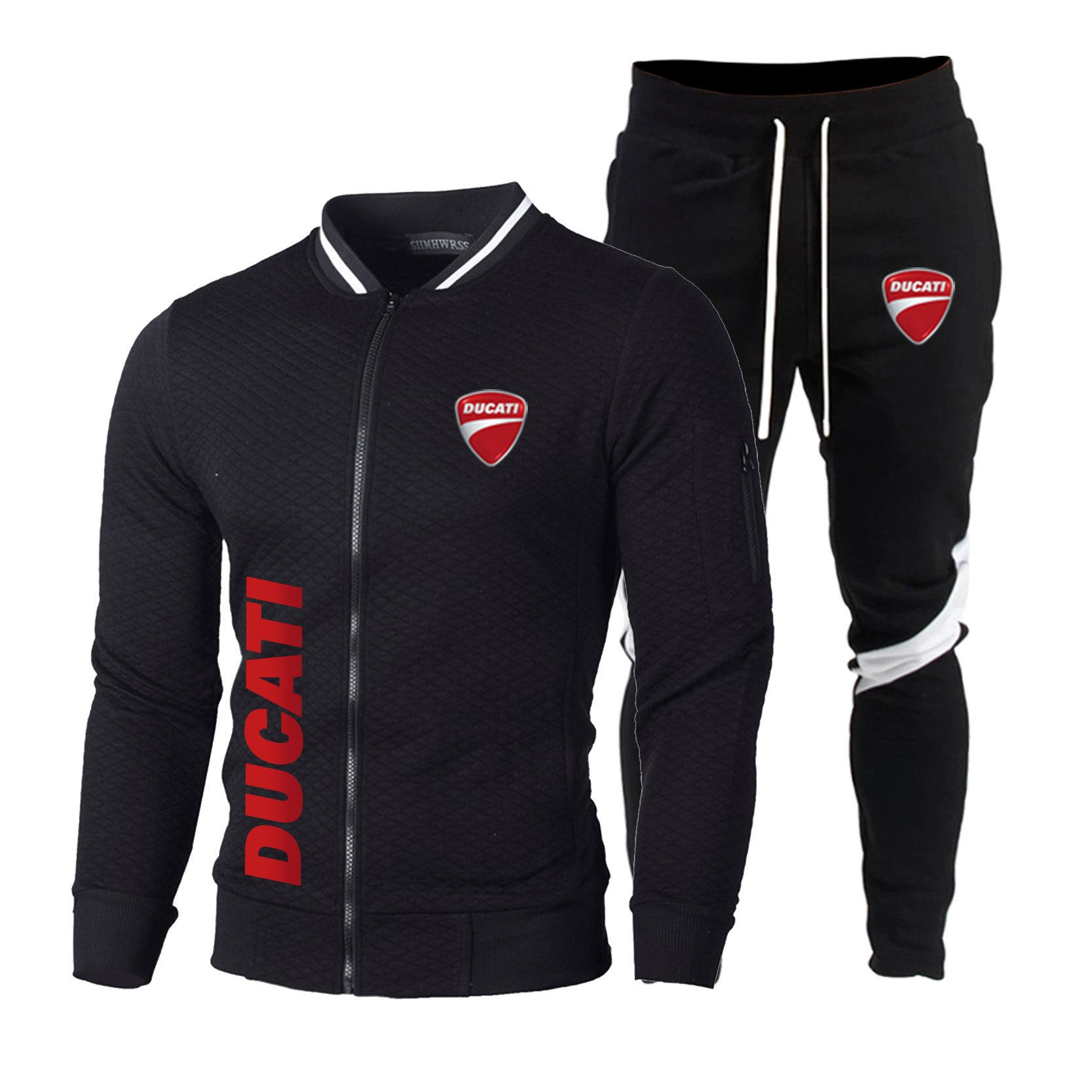 メンズセット野球ジャケット + スポーツパンツドゥカティロゴ - Motorcycle Gear Mens のレビューと価格